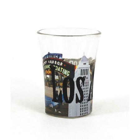 AMERICAWARE Los Angeles Full Color Etched Shot Glass SGLAC03